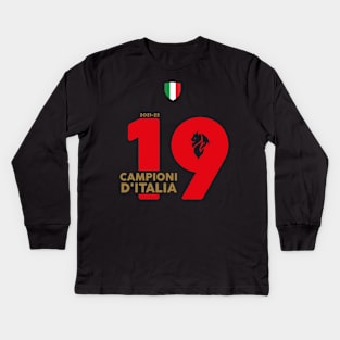 Champions of Italy 2022 - Best Selling Design Kids Long Sleeve T-Shirt